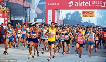 The legendary Airtel Delhi Half Marathon